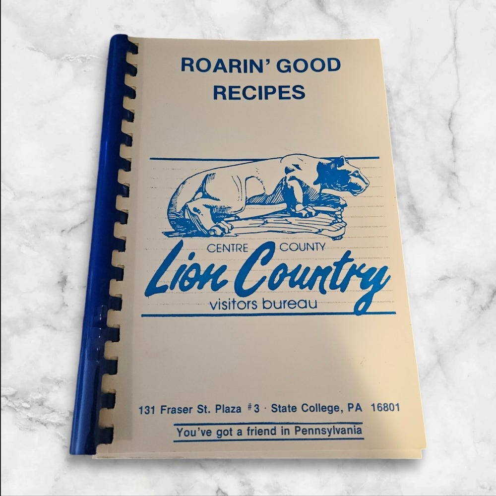 Vintage Spiral Cookbook Roarin Good Recipes Lion Country Pennsylvania 1978